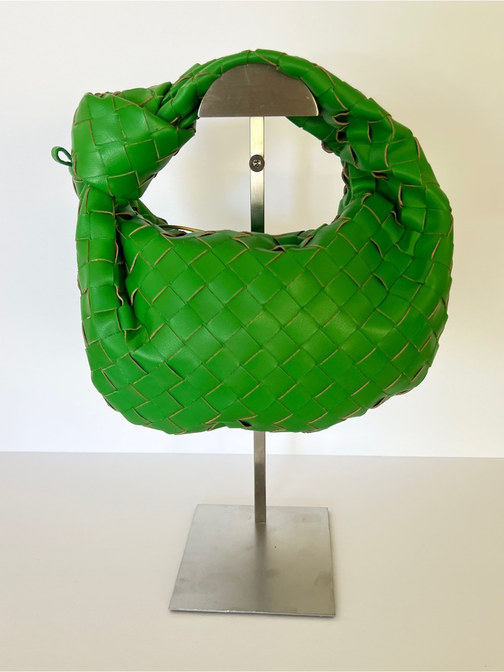 Bottega Veneta Jodie Green Intrecciato Mini Shoulder Hobo